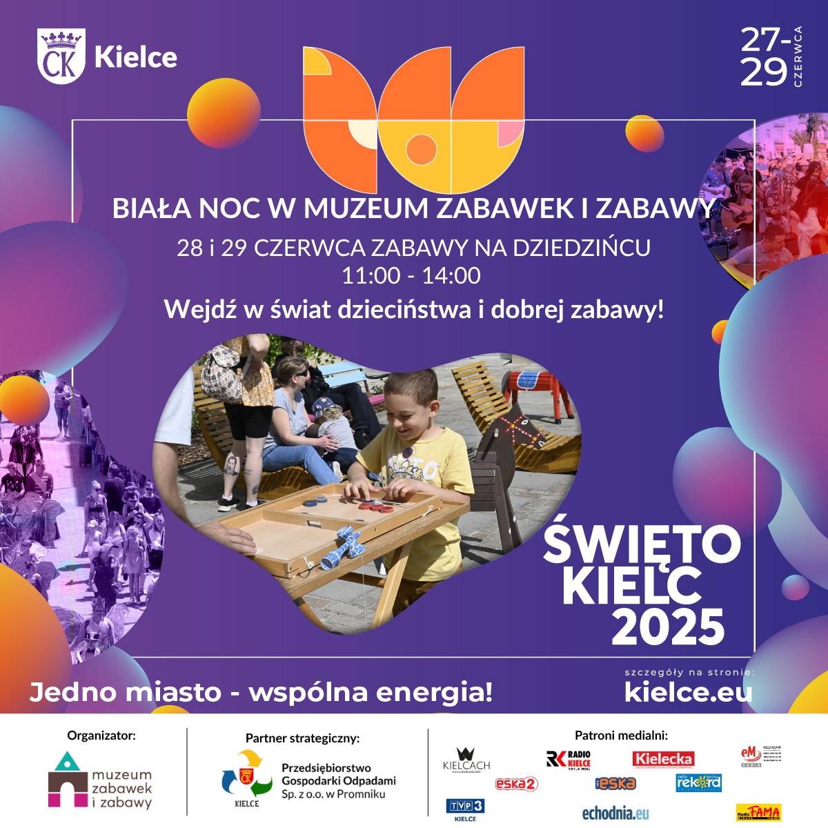 Święto Kielc 2025. Muzeum Zabawek i Zabawy. Kielce.