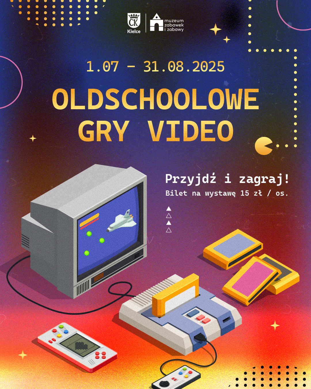 Wystawa. Oldschoolowe gry video. Muzeum Zabawek i Zabawy. Kielce 2025