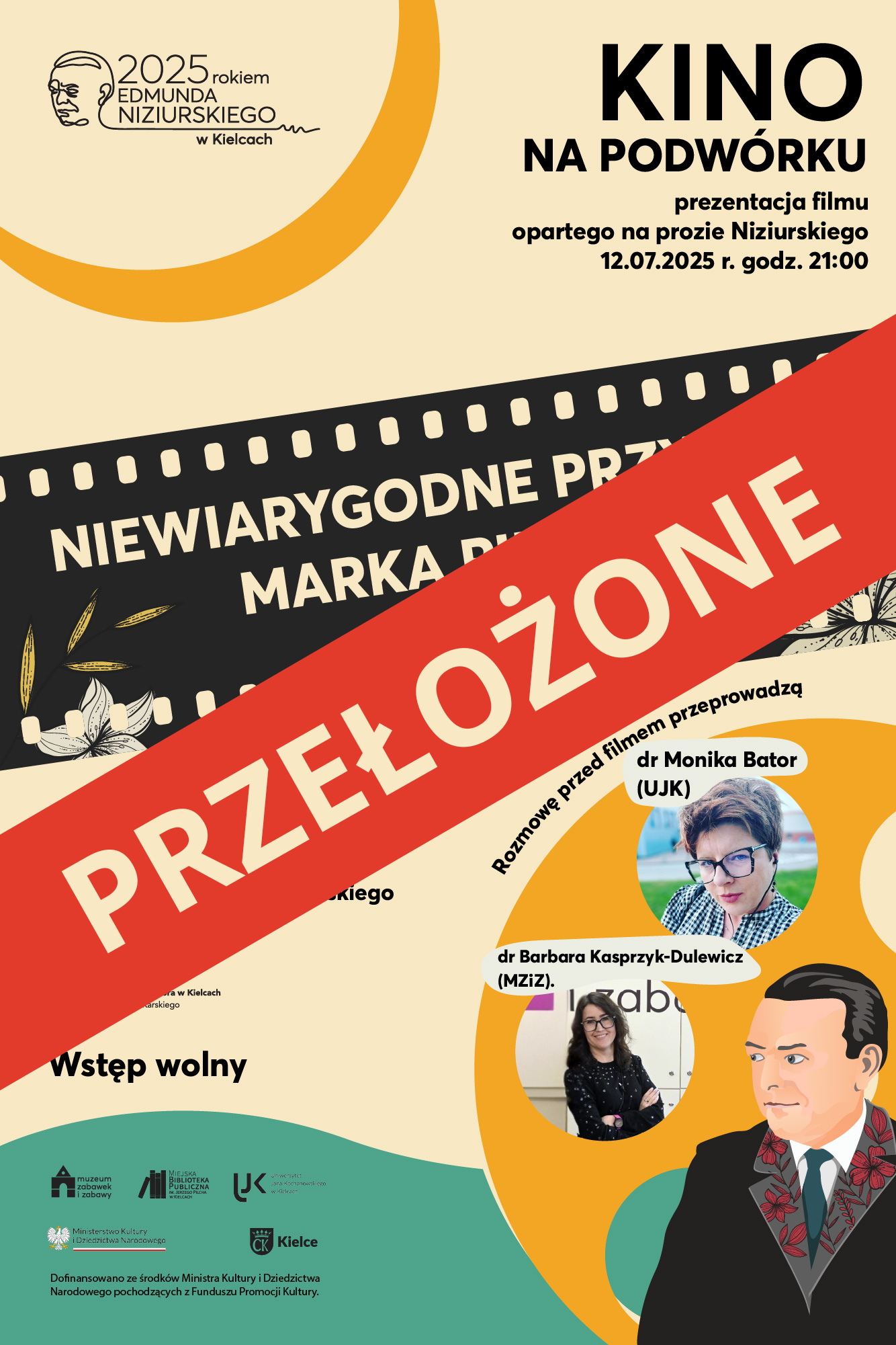 Przełożone. Marek Piegus. Edmund Niziurski. Kino podwórkowe. Muzeum Zabawek i Zabawy. Kielce.