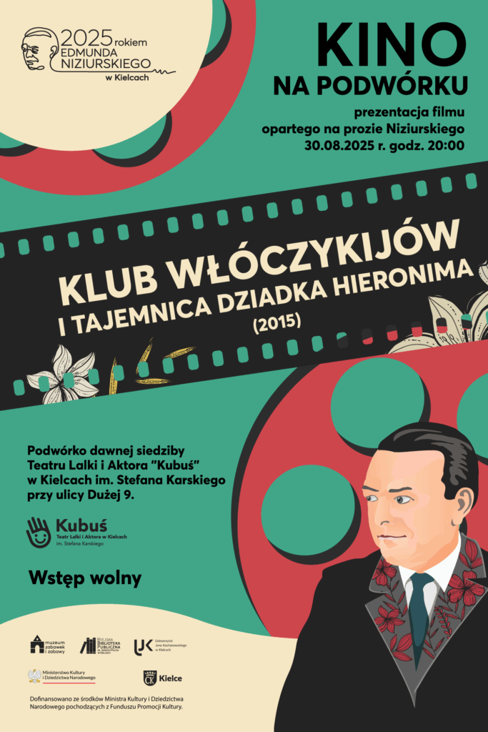 Kino na podwórku. Muzeum Zabawek i Zabawy. Kielce. Edmund Niziurski. Klub Włóczykijów.
