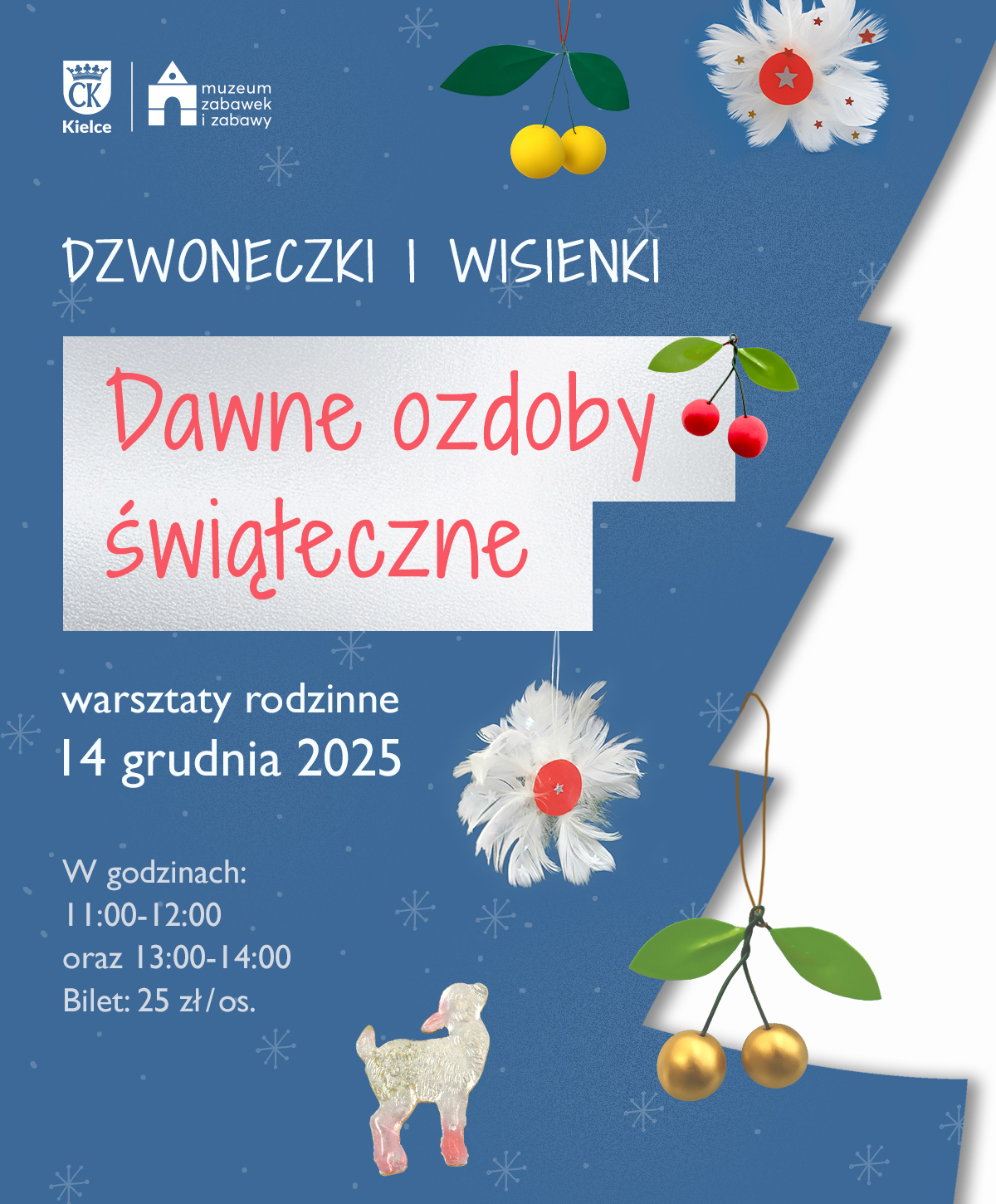 Ozdoby świąteczne. Muzeum Zabawek i Zabawy. Kielce.