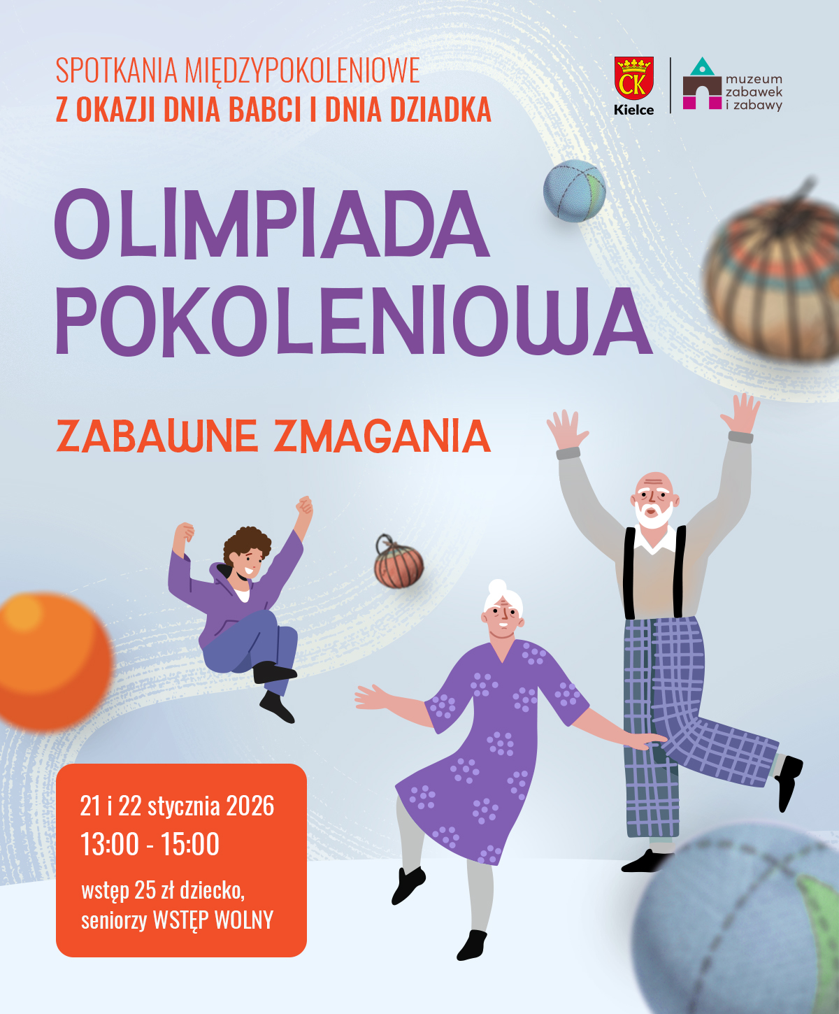 Olimpiada. Dzień Babci, Dzień Dziadka. Kielce. Muzeum Zabawek i Zabawy.