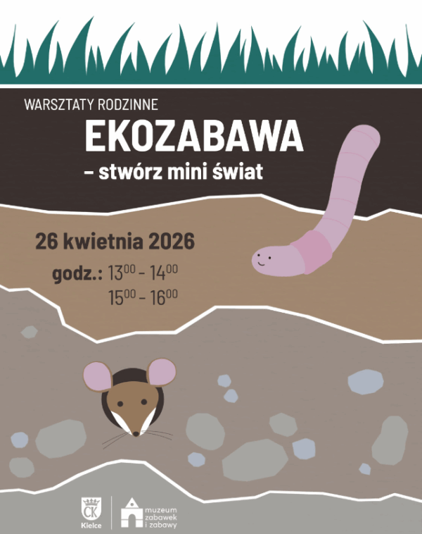 Warsztaty rodzinne. Ekozabawa. Muzeum Zabawek i Zabawy. Kielce.