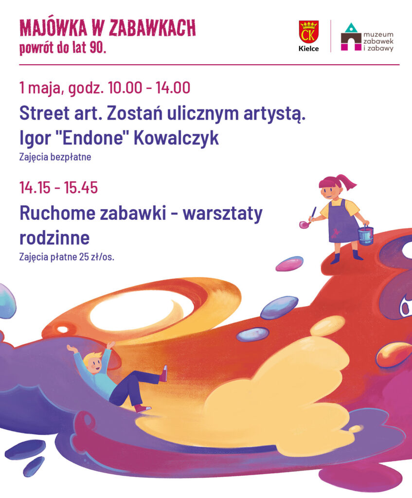 Kielce. Muzeum Zabawek i Zabawy. Majówka. Zajęcia. Warsztaty.