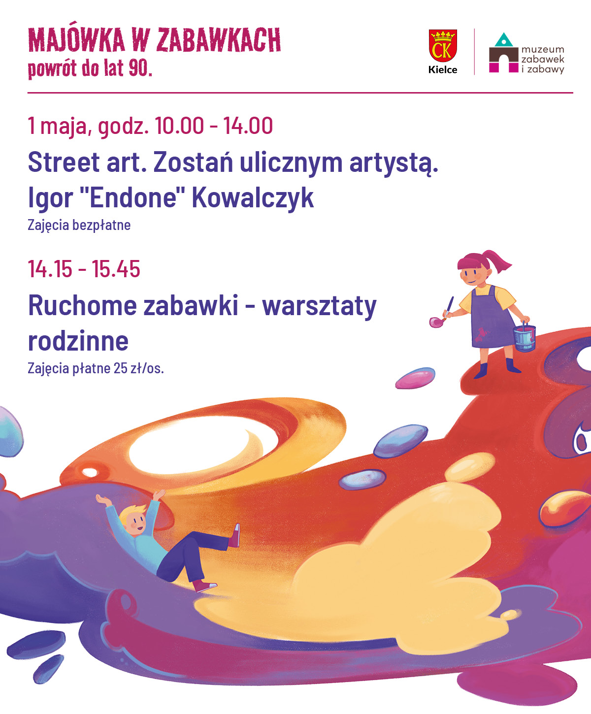 Kielce. Muzeum Zabawek i Zabawy. Majówka. Zajęcia. Warsztaty.