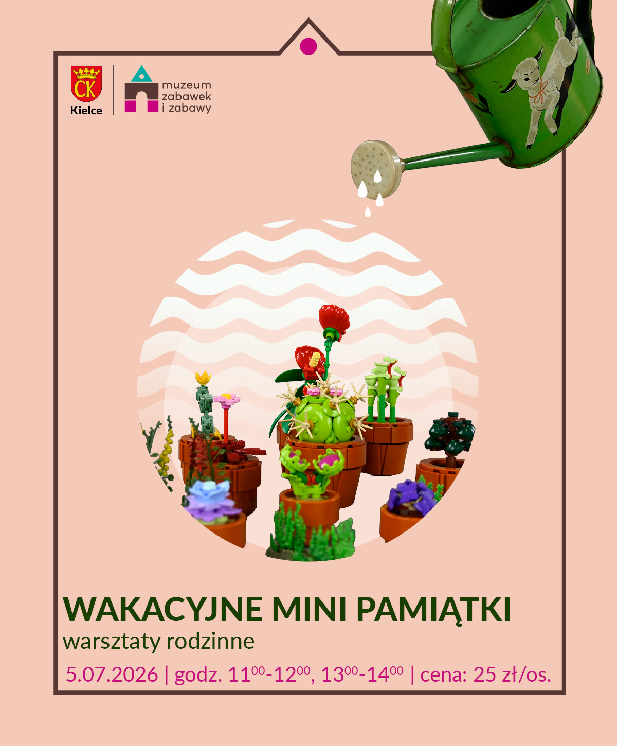 Wakacyjne mini pamiątki. Rośliny. Kielce. Muzeum Zabawek i Zabawy. Warsztaty.